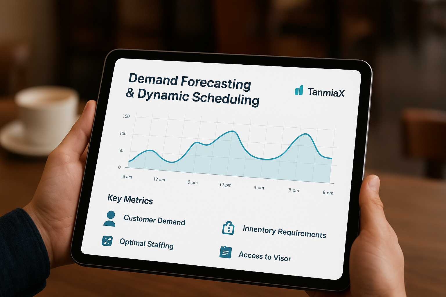 Demand forecasting using AI resource optimization