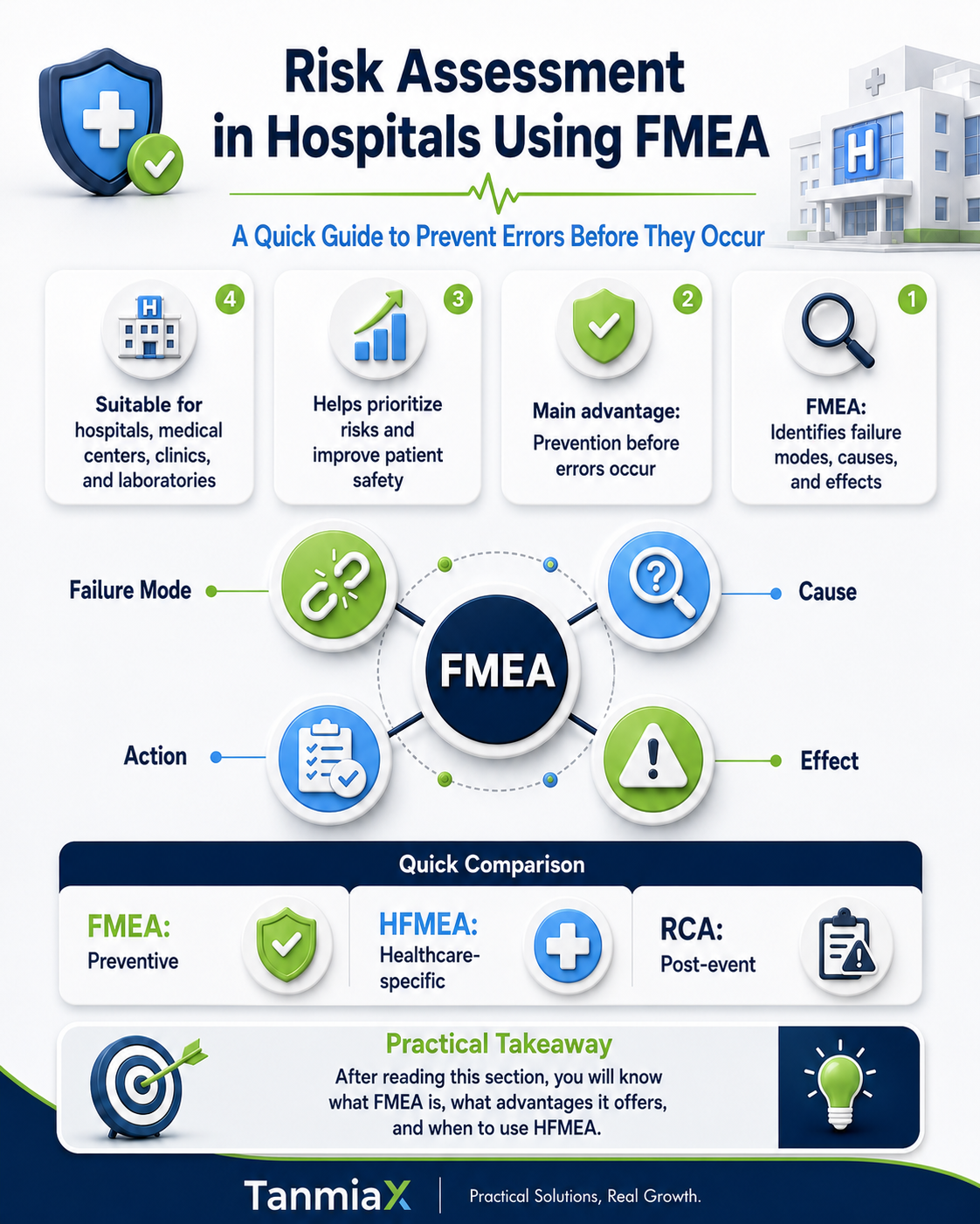 Hospital FMEA risk assessment overview for patient safety and process risk management